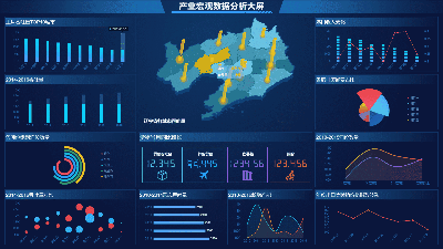 产业宏观数据分析大屏